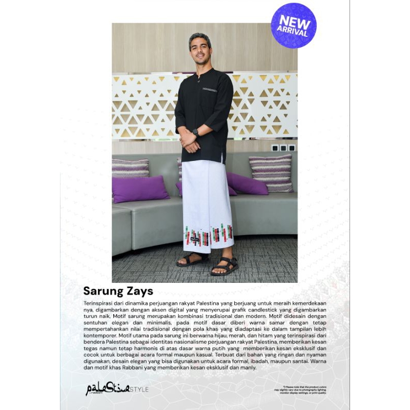 Diskon Sarung Rabbani|Sarung Zays Rabbani|Sarung Putih Rabbani Palestine