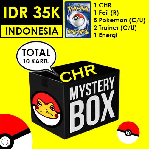 Paket Kartu Pokemon Indonesia - CHARACTER RARE CHR Pack (Isi 10 Kartu) Random Card TCG Original Mura