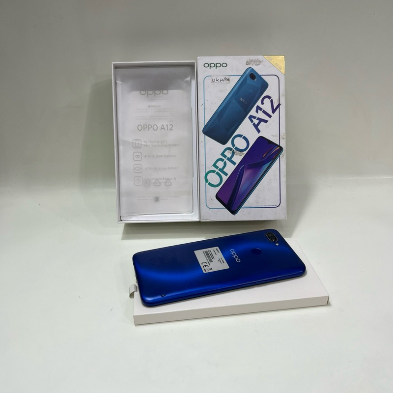 Oppo A12 3/32gb Fullset Second Garansi Resmi