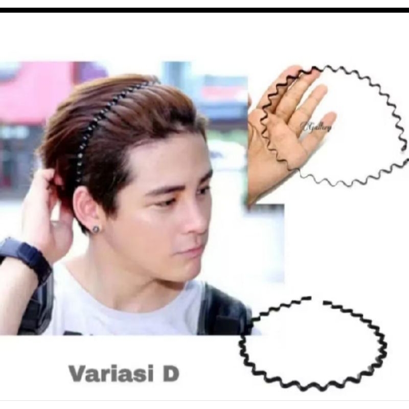 bando kawat gelumbang hitam polos