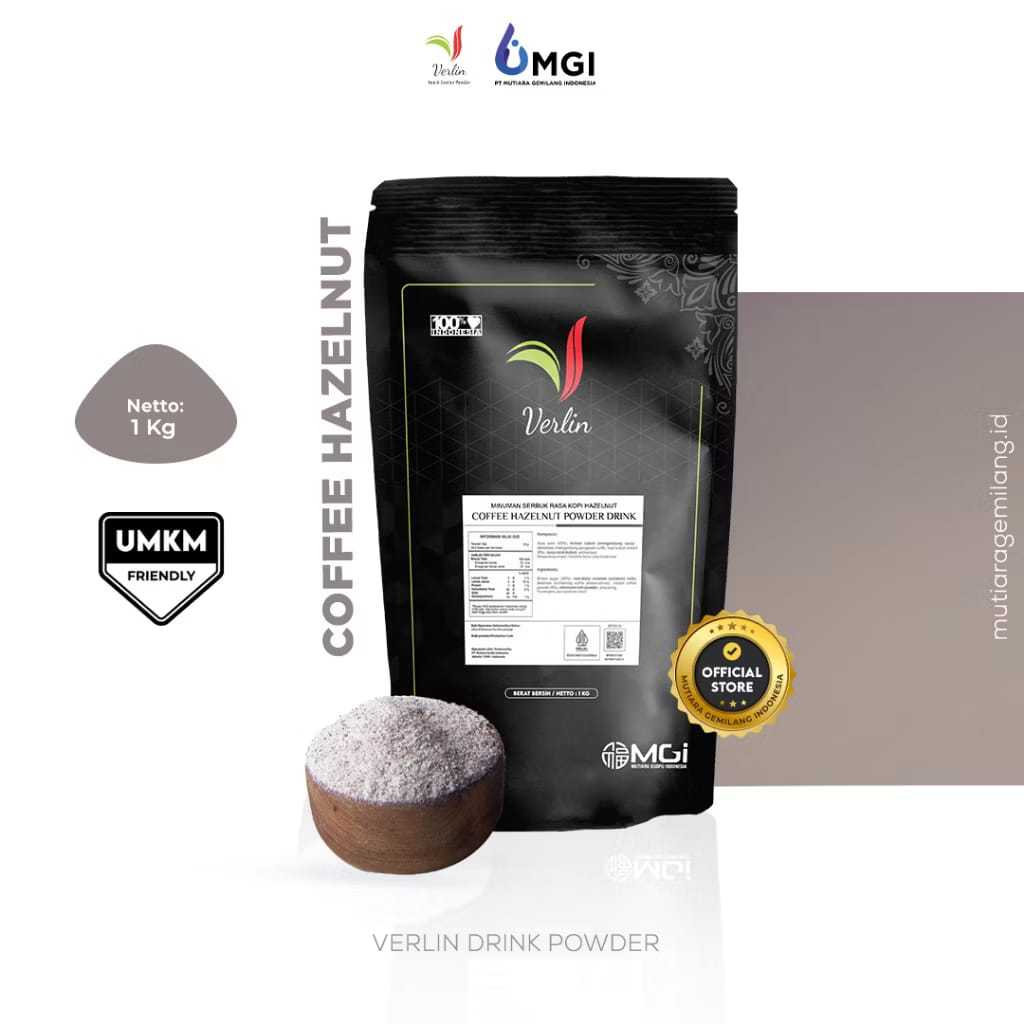 

Bubuk Minuman Verlin Coffe Hazelnut Bubuk Minuman Premium || 1kg || 500 Gram || 250 Gram