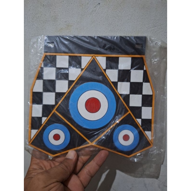 Kepet Mudflap Logo Vespa Super Sprint Vbb Pts 14