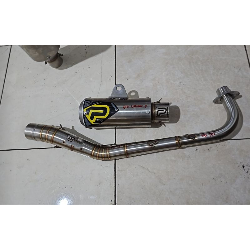 Knalpot Pekajaman Muffler Original Jupiter Z GTX 130CC Stainless Tipe Gp Bebek rbt