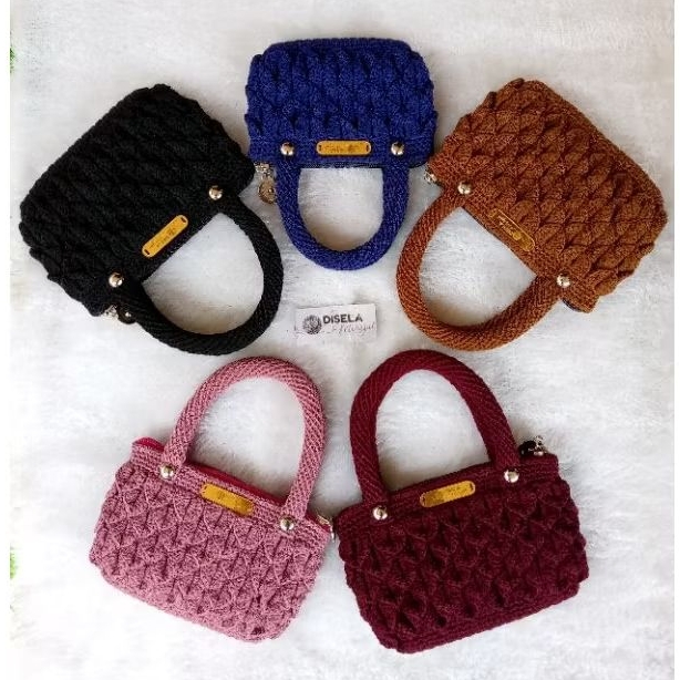 TAS RAJUT MOTIF CROCODILE/ SISIK