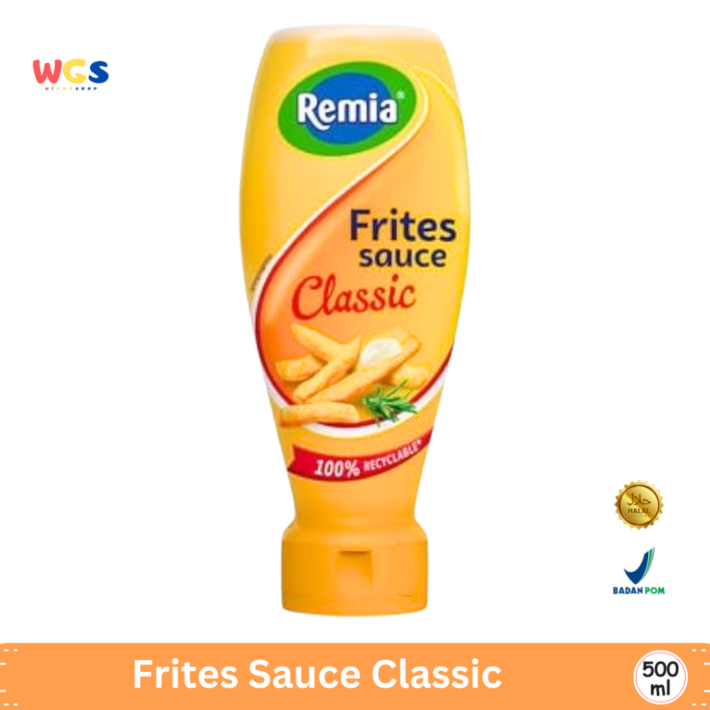

Remia Frites Sauce Classic 500ml – Saus Krim Lembut Khas Belanda untuk Kentang Goreng & Camilan