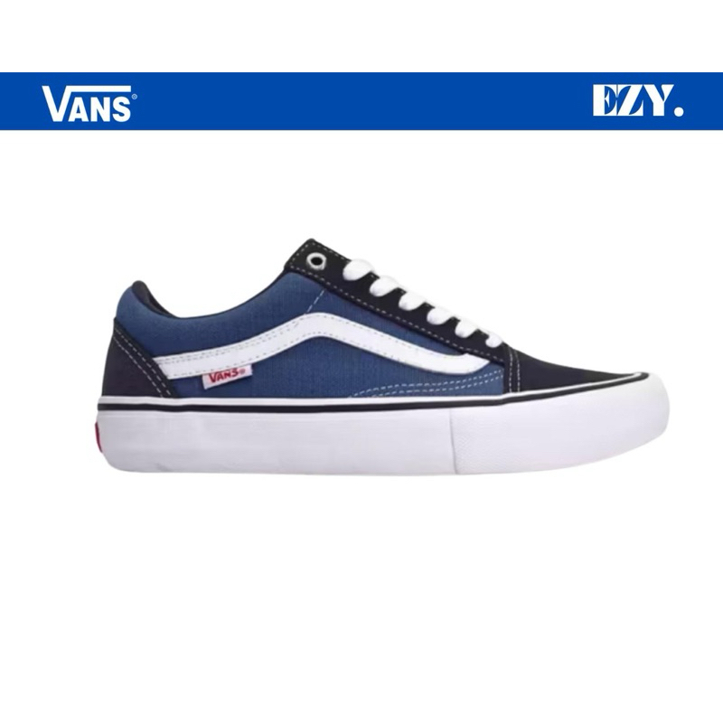Ua Old Skool Pro Navy White Shoe