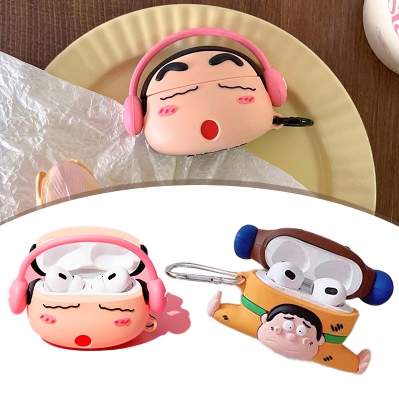 【COD】Soft Case Earphone Bluetooth Casing untuk Airpods Pro/Pro2 Silikon Headset Bluetooth Lucu Case 