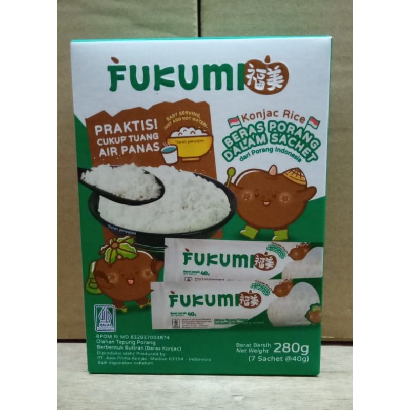 

FUKUMI Beras Porang Box Sachet - Shirataki/Konjac Rice