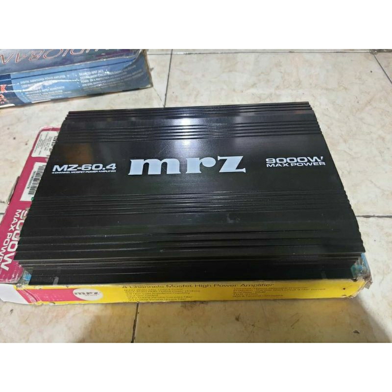power amplifier mobil 4channel 9000watts mrz mz60.4 ex display