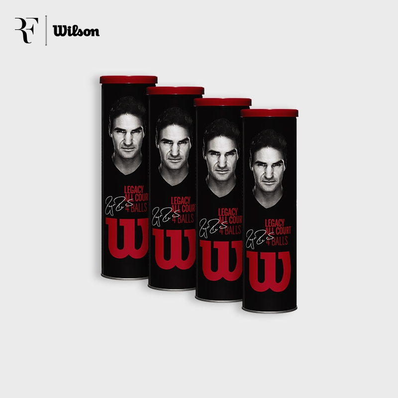 [BUY 4 CAN AT PRICE OF 3] Wilson RF ROGER FEDERER LEGACY Bola Tenis Tennis Balls - WRT11990M
