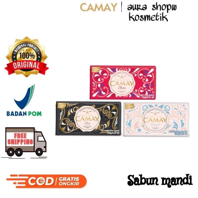 (COD) CAMAY 125GR SABUN BATANG MANDI