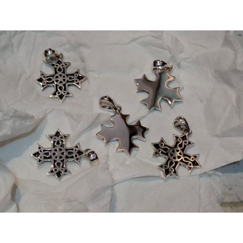 Liontin Salib Perak Koptik