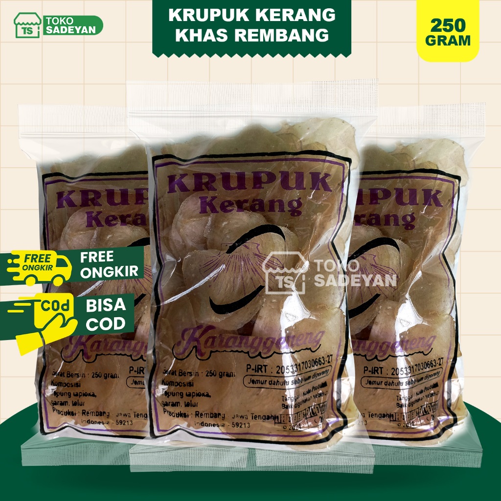 

Kerupuk Kerang Mentah 250 Gram Oleh Oleh Rembang