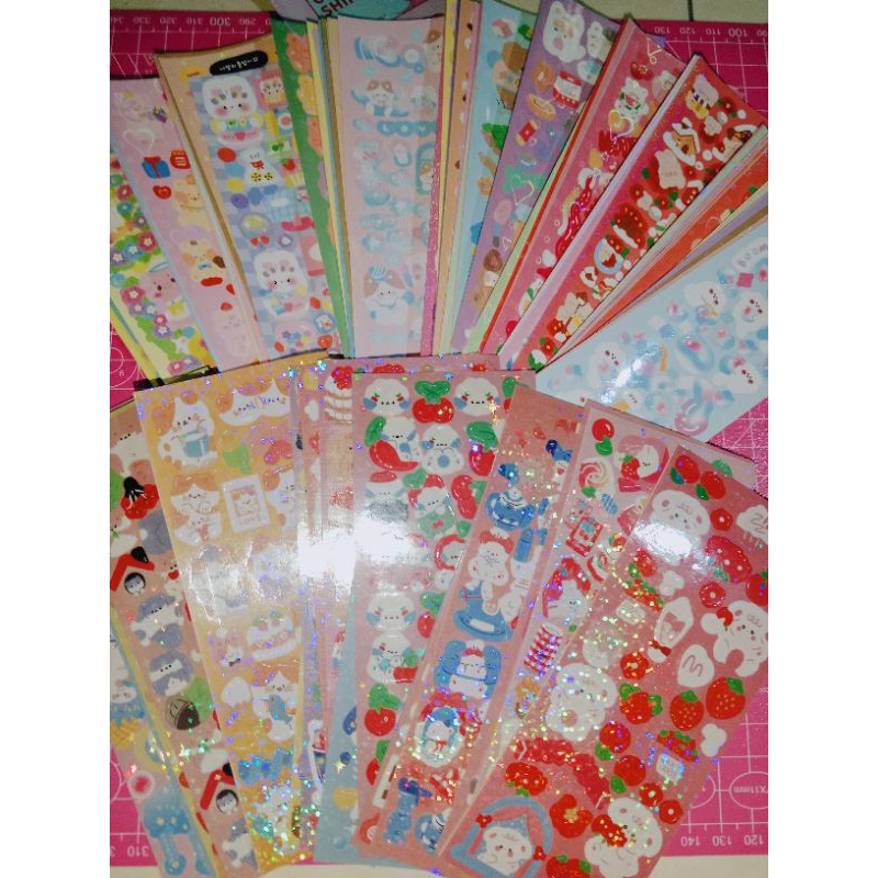 

15pcs /stiker dekor Sticker deco karakter lucu cute untuk dekorasi or journaling