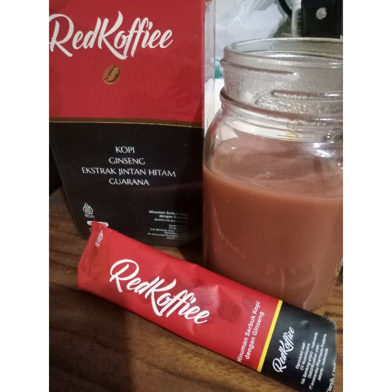 

Kopi Pria Redkoffie 1 Bok isi 10 pcs Halal Bpom