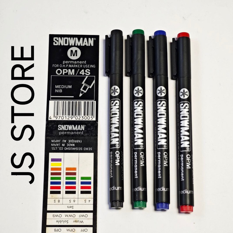 

(1Biji) Spidol Permanent OHP / OPM Marker Snowman