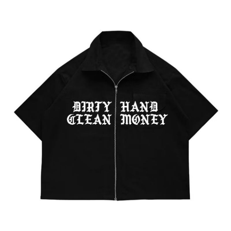 KEMEJA WORKSHIRT BOXY ZIPPER HOUSE OF MADNESS DHCM