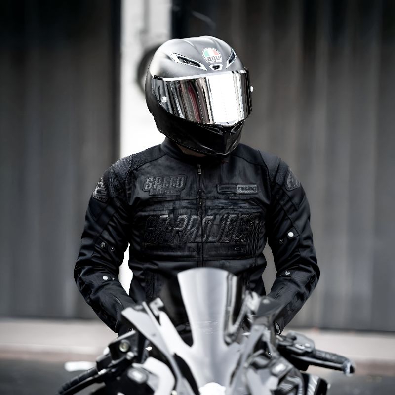 JAKET MESH SR-PROJECT RIDERA CARBON BLACK