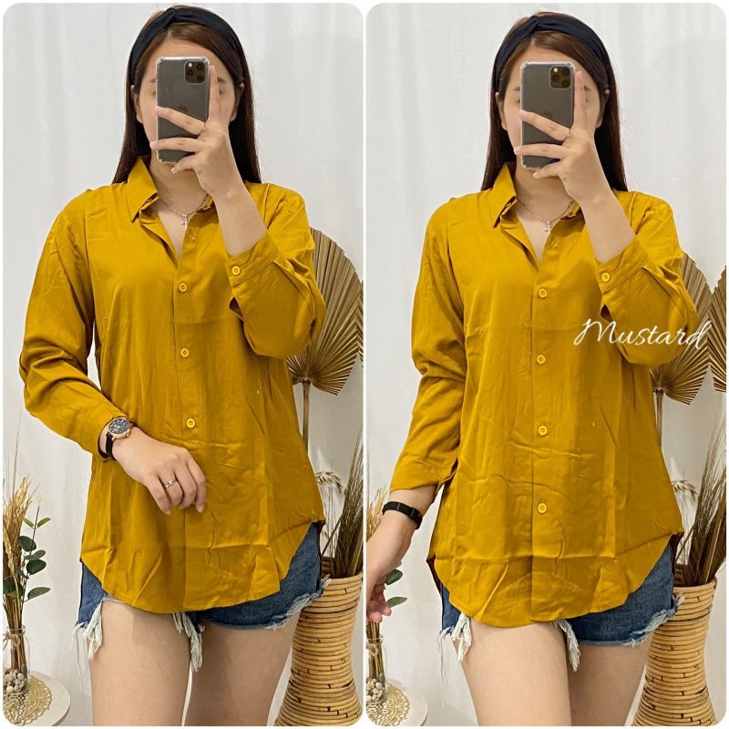 TERLARIS KEMEJA POLOS KATUN RAYON POLOS / AF SHIRT // KEMEJA POLOS KATUN RAYON POLOS