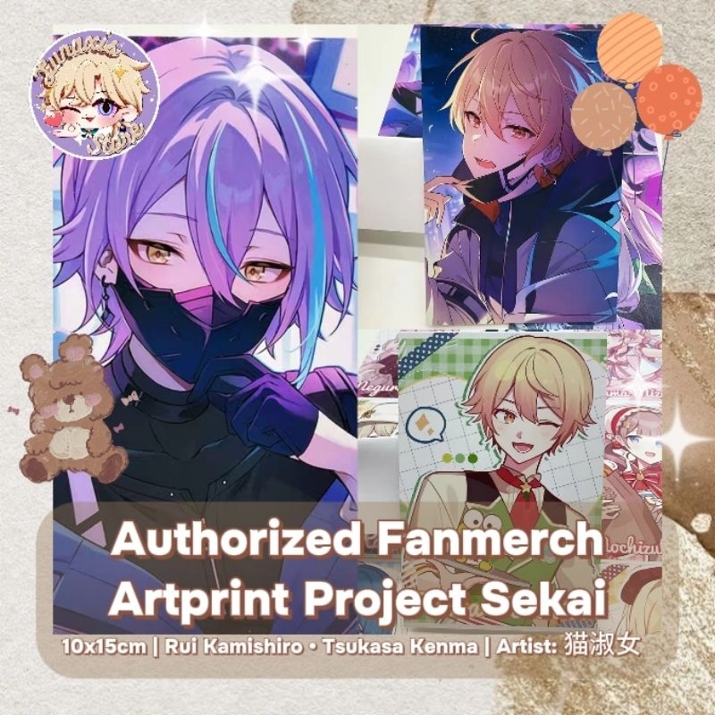(FLASHSALE) Authorized/Official Fanmerch Artist Artprint Project Sekai Colourful Stage Rui Kamishiro