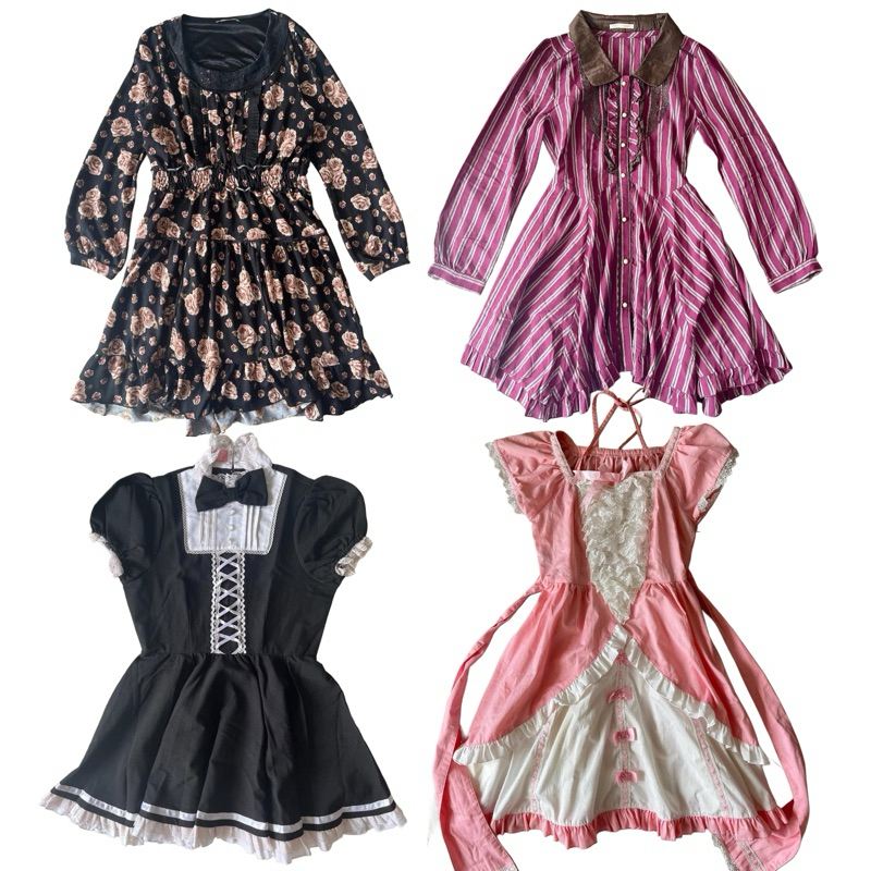 axes femme, body line, ank rouge coquette vintage kawaii lolita dress