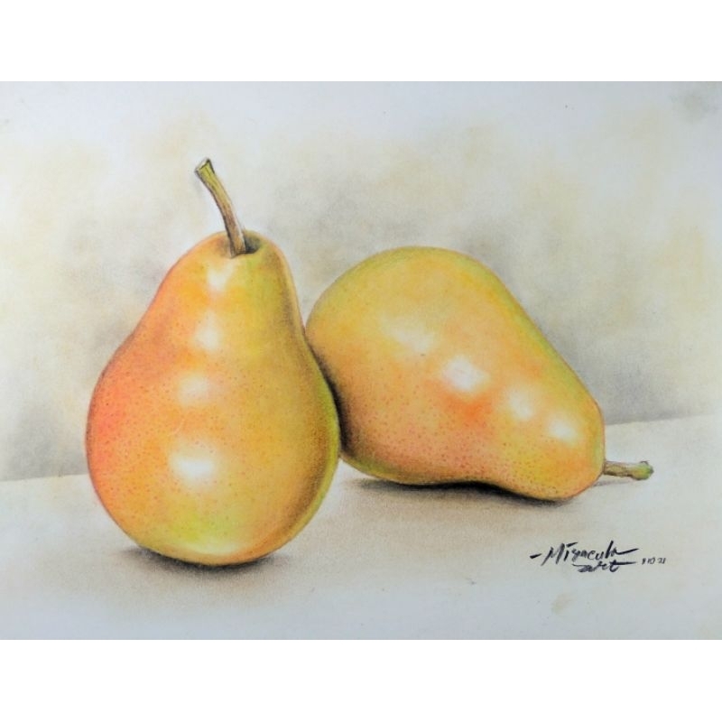 

Gambar Krayon Buah-buahan A4 asli bukan digital painting untuk Tugas dll
