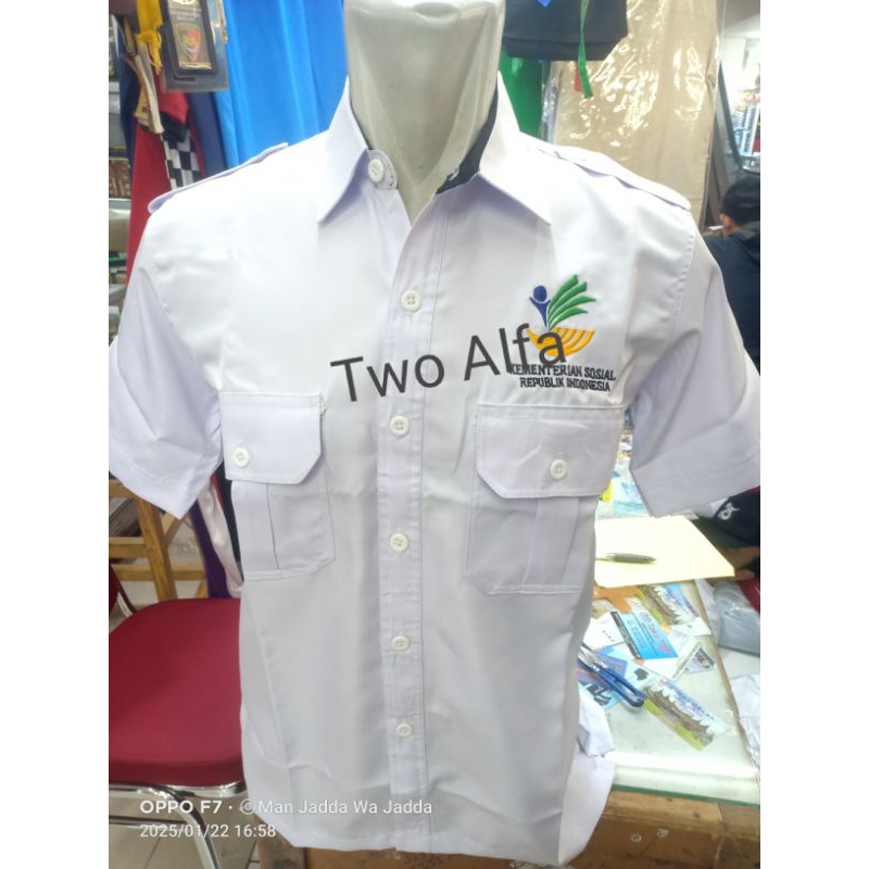 Kemeja KEMENSOS Seragam KEMENSOS Baju Kerja KEMENSOS.