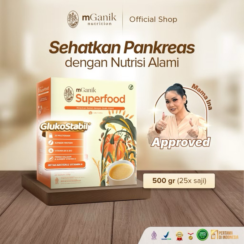 

[GRATIS ONGKIR] MANADO - Mganik MULTIGRAIN NEW SUPERFOOD ISI 20 SACHET 100% ORIGINAL