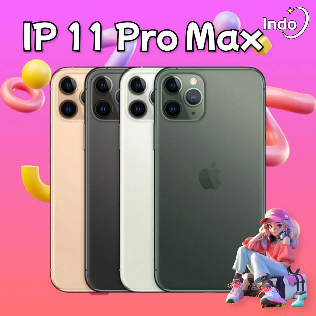 IP 11 Promax 64G 256G Second Original fullset No Minus iCloud aman bebas reset unlocked ip 11promax