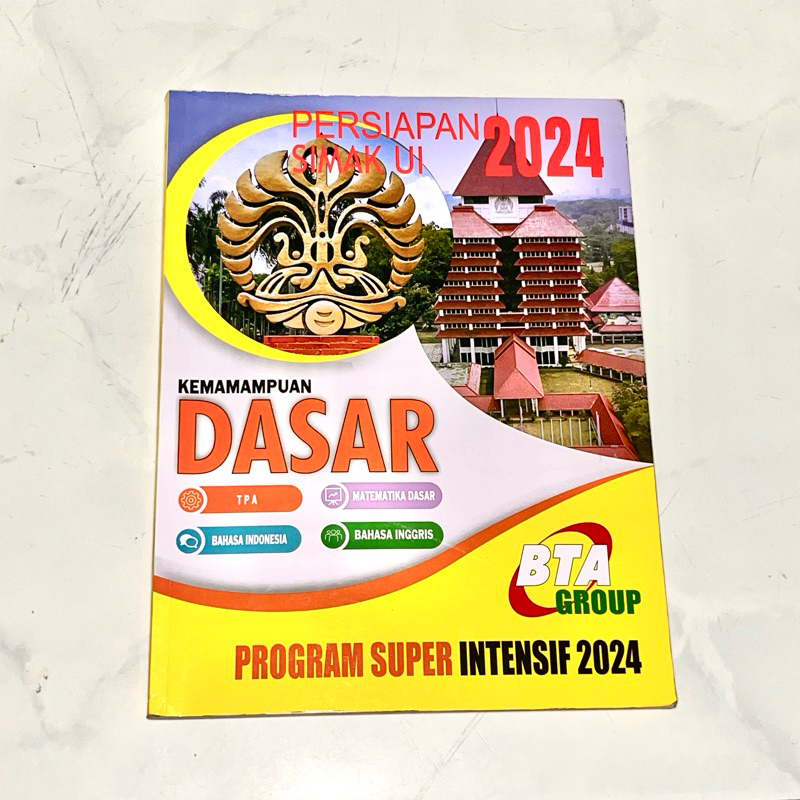BUKU PERSIAPAN SIMAK UI KEMAMPUAN DASAR TPA MATEMATIKA DASAR BAHASA INDONESIA BAHASA INGGRIs