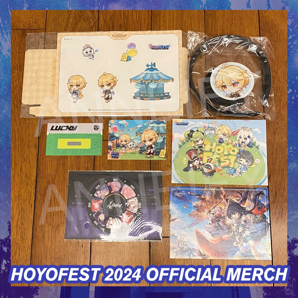 [READY OFFICIAL 2024] Merchandise Freebies Genshin Honkai Star Rail HSR HI3 Impact 3rd Zenless Zone 