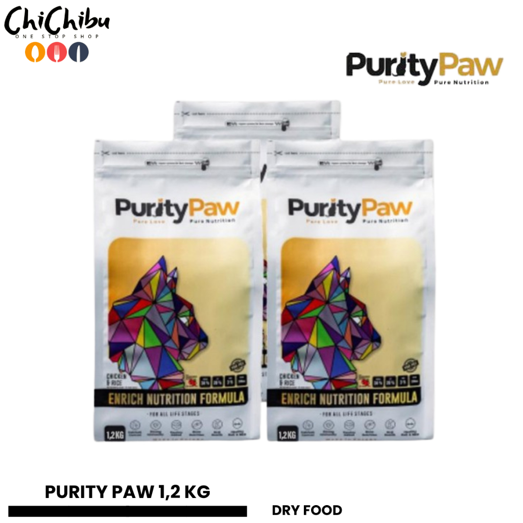 PURITY PAW 1.2 KG FRESHPACK - MAKANAN KUCING KERING PREMIUM