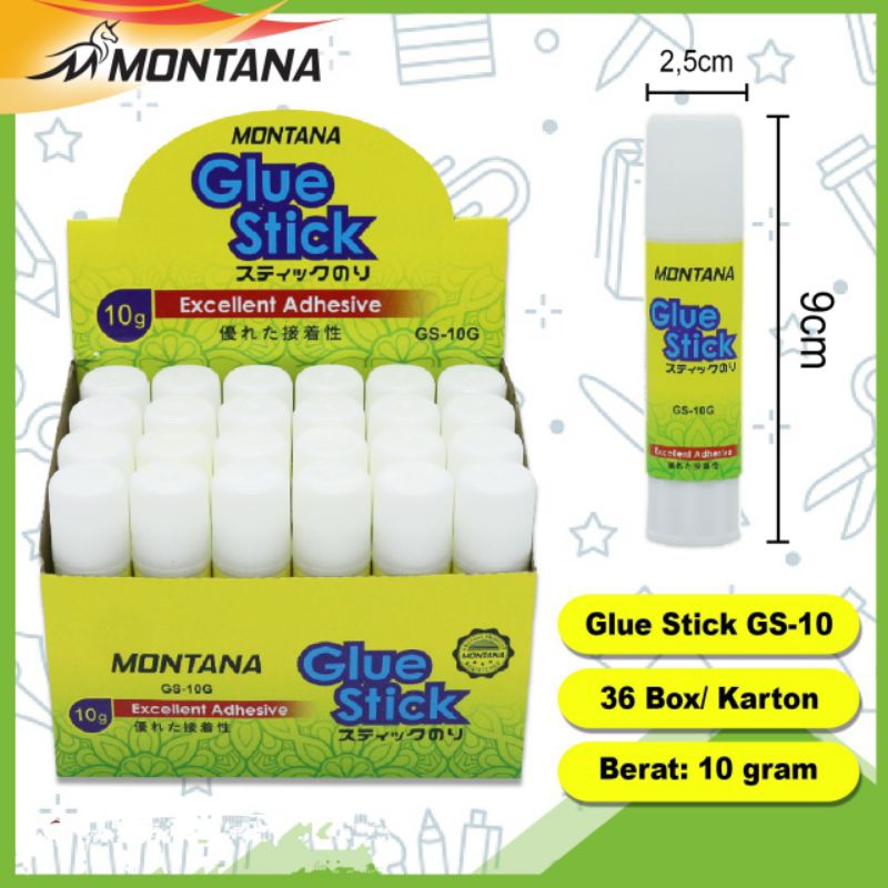 

GLUE STICK 10GR MONTANA GS 10G LEM STIK BATANG MURAH