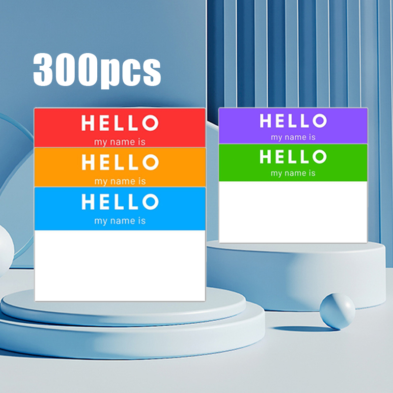 

300pcs/Roll Label Nama Sticker Warna Sticker Lebel Nama Serbaguna Sticker Label Nama 2*3inch