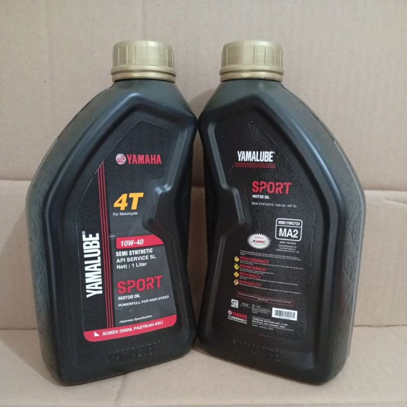 Oli Yamalube Sport 1liter oli yamaha 1liter pelumas oli motor Yamaha sport 1liter