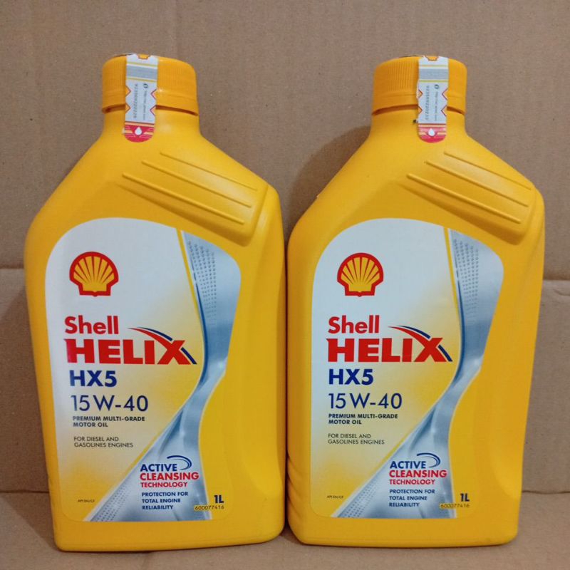Oli shell helix 1liter oli mesin hx5 1L  pelumas oli mesin shell helix 1liter