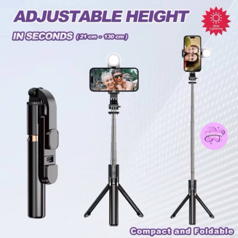 TONGSIS BLUETOOTH K8 LED 1,3 METER TRIPOD REMOTE LED TONGSIS WIRELESS 130CM