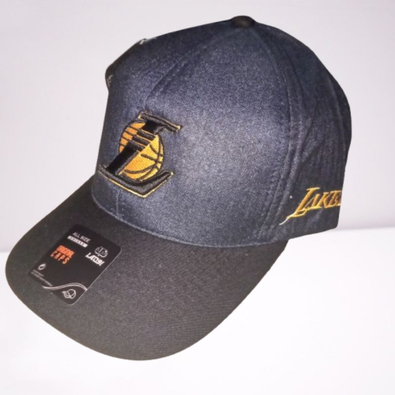Topi wol bordir pria wanita bordir lakers fashion cap unisex topi pria topi wanita
