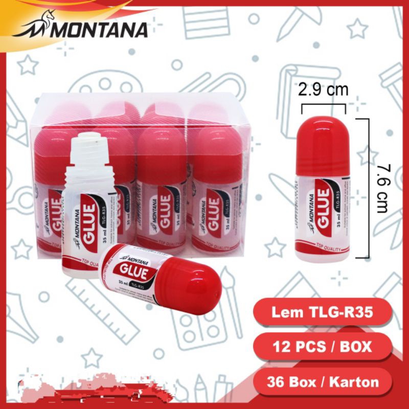 

GLUE LEM CAIR 35ML MONTANA TLG 35R LIQUID GLUE PEREKAT MURAH