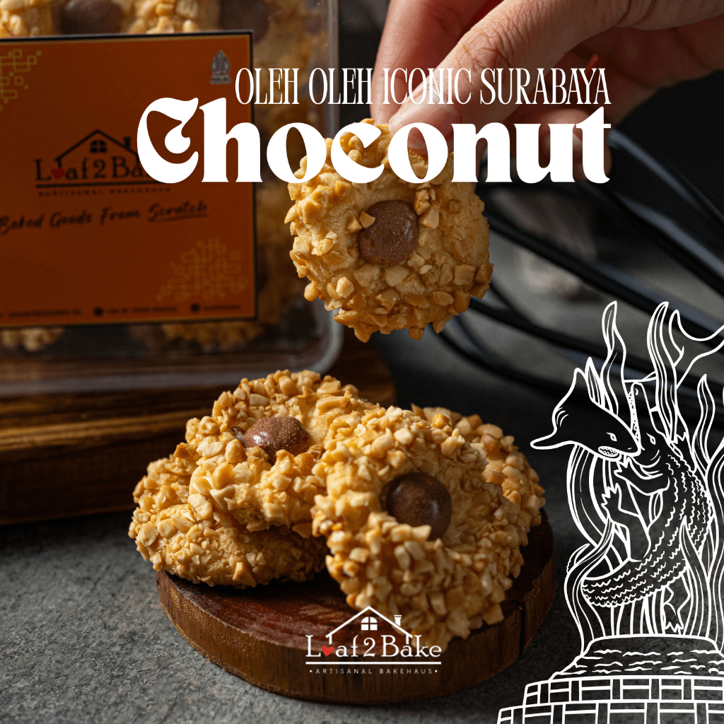 

Choco Nut Premium / Kue Kering Kukis Coklat Kacang (BAHAN PREMIUM) - Loaf2bake