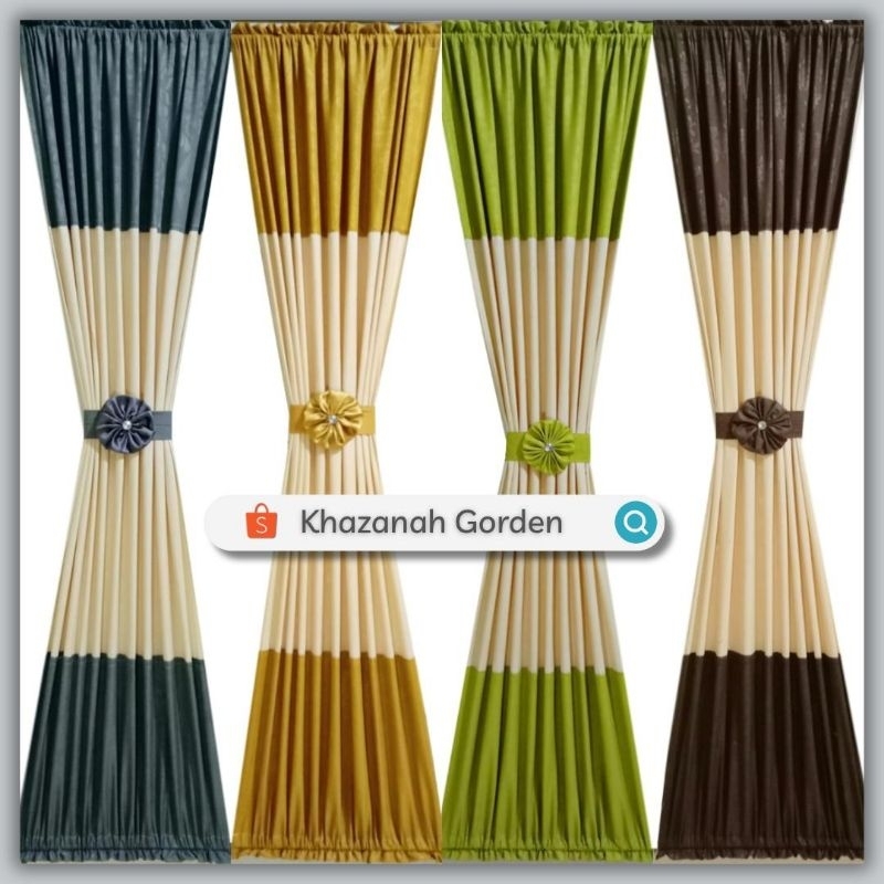 gorden kombinasi embos minimalis mewah/gorden kupu kupu minimalis
