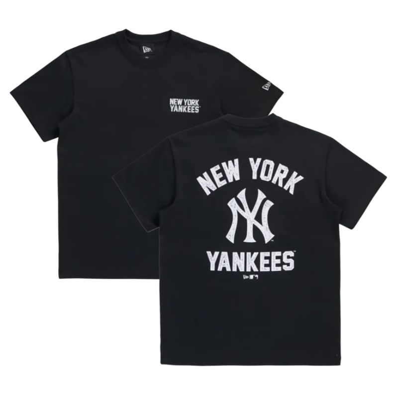T-Shirt New Era Cap New York Yankees Distressed Black Original