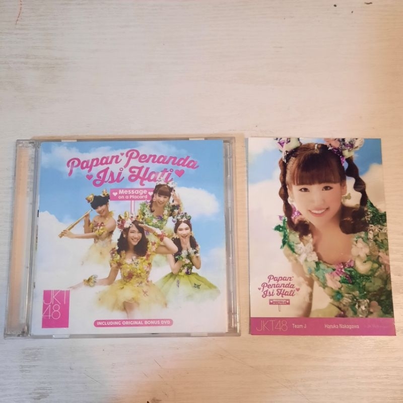 CD JKT48 Original Papan Penanda Isi Hati Single Kokoro No Placard + Photopack Foto Haruka Nakagawa P