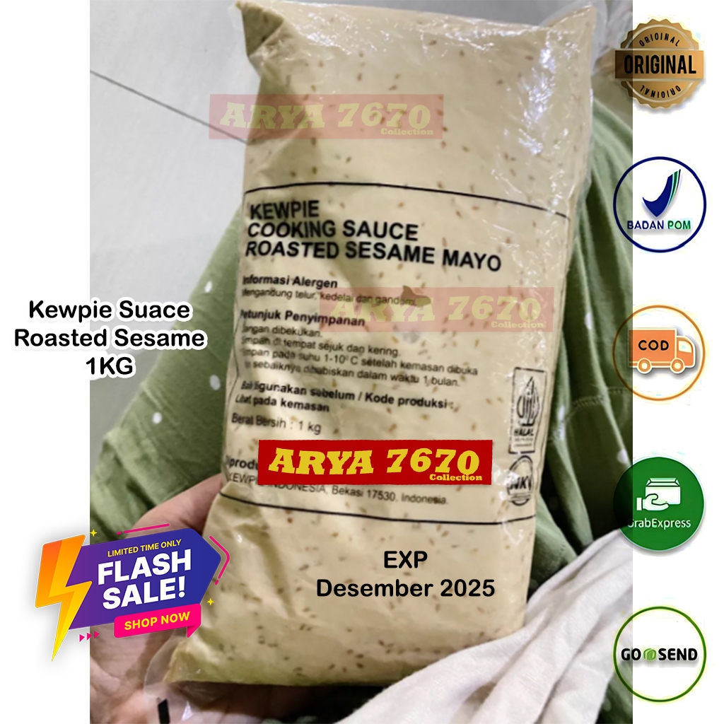 

[PROMO SPESIAL 4.4] Kewpie Sauce Roasted Sesame Mayo 1kg Cocok untuk GYM dan DIET