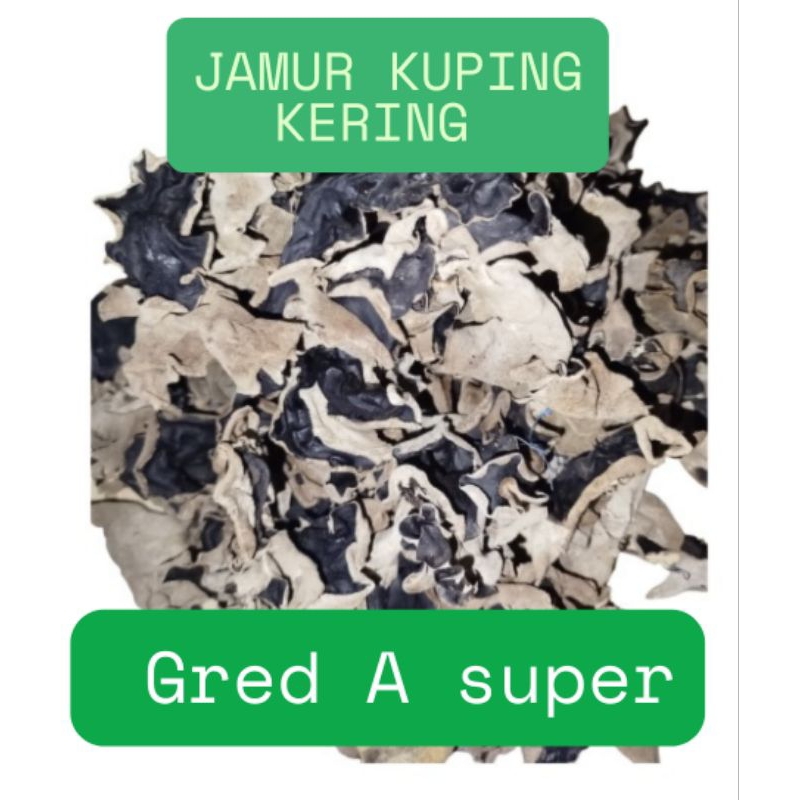 

jamur kuping kering gred A super 50 gr