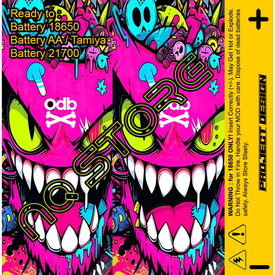 

Sticker Warp Pelindung Battery 18650 Cartoon Part 1