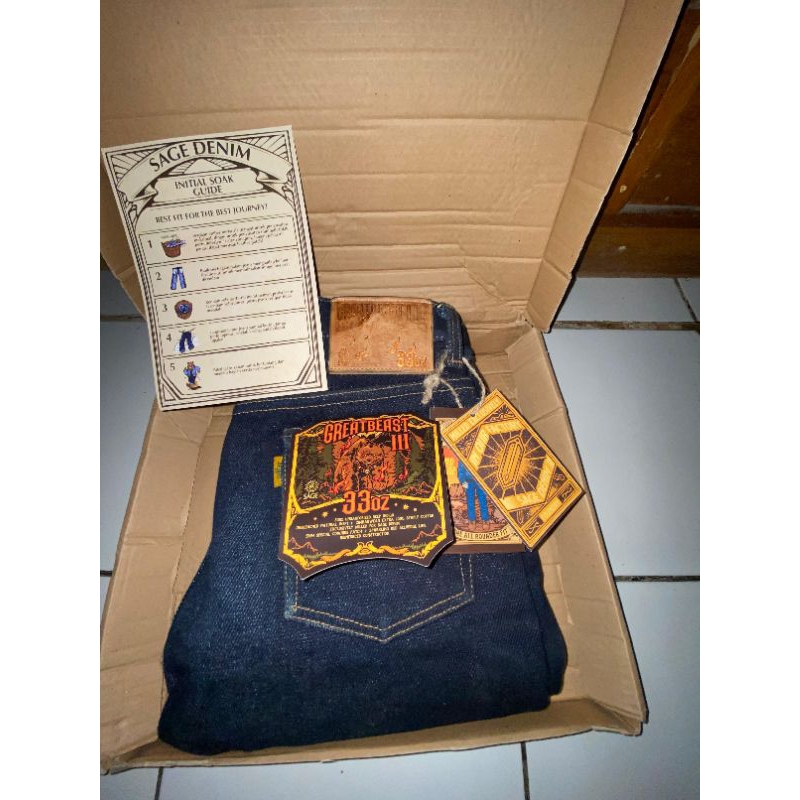 sage denim greatbeast lll 33oz size 31