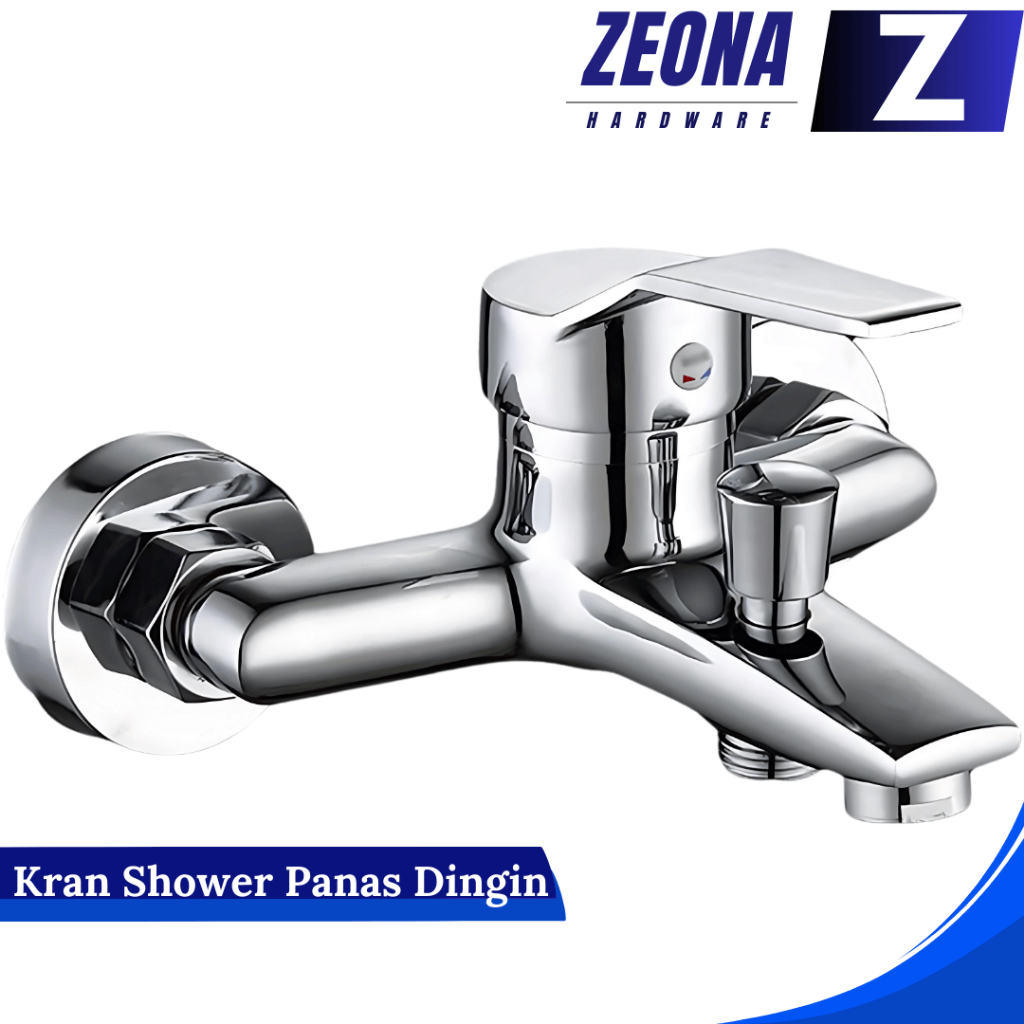 (3 SET)ZEONA Kran Shower Panas Dingin / Kran Mixer / Shower Faucet Hot & Cold |100% Jantung Kuningan