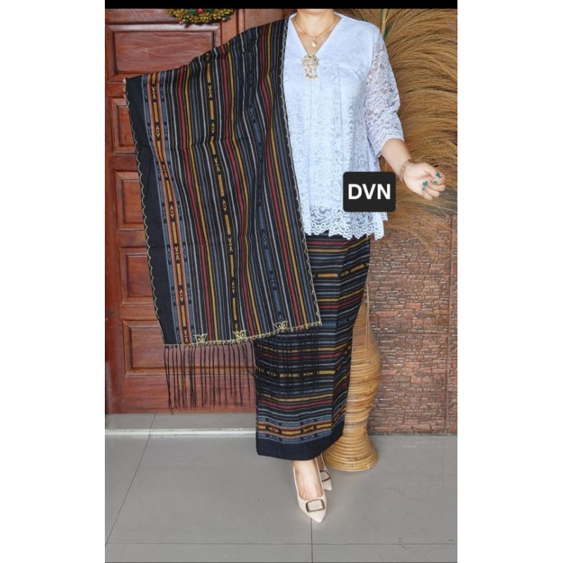 Set Rok Selendang Bordir