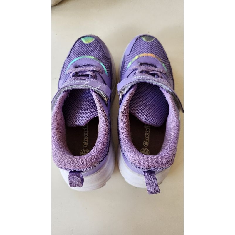 SECOND • Sepatu Anak Perempuan Crocodile Size 35 Warna Ungu Preloved